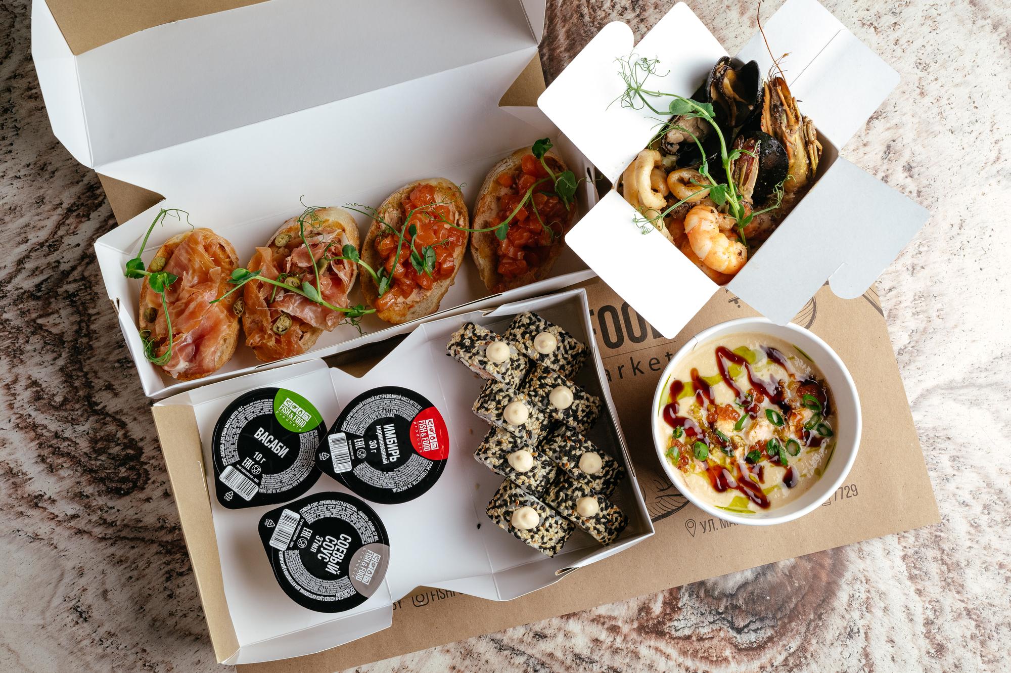 Subscription box with crafted meals
